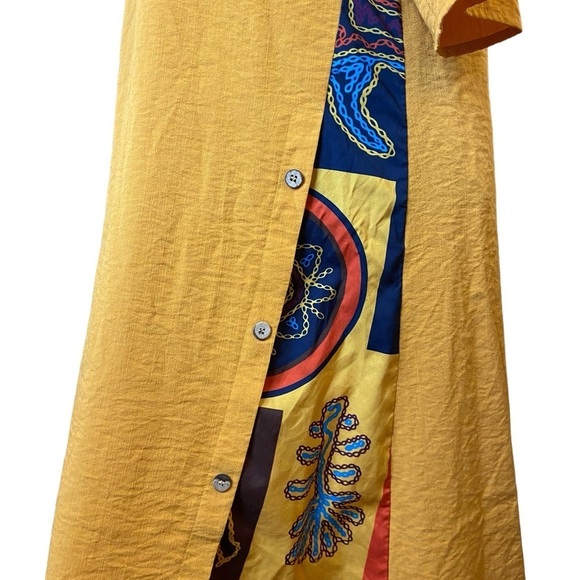 Yellow Traditional Ethnic Long Dress - Picture 11 of 16